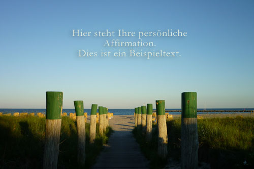 Affirmationen Pfhle Meer Strand